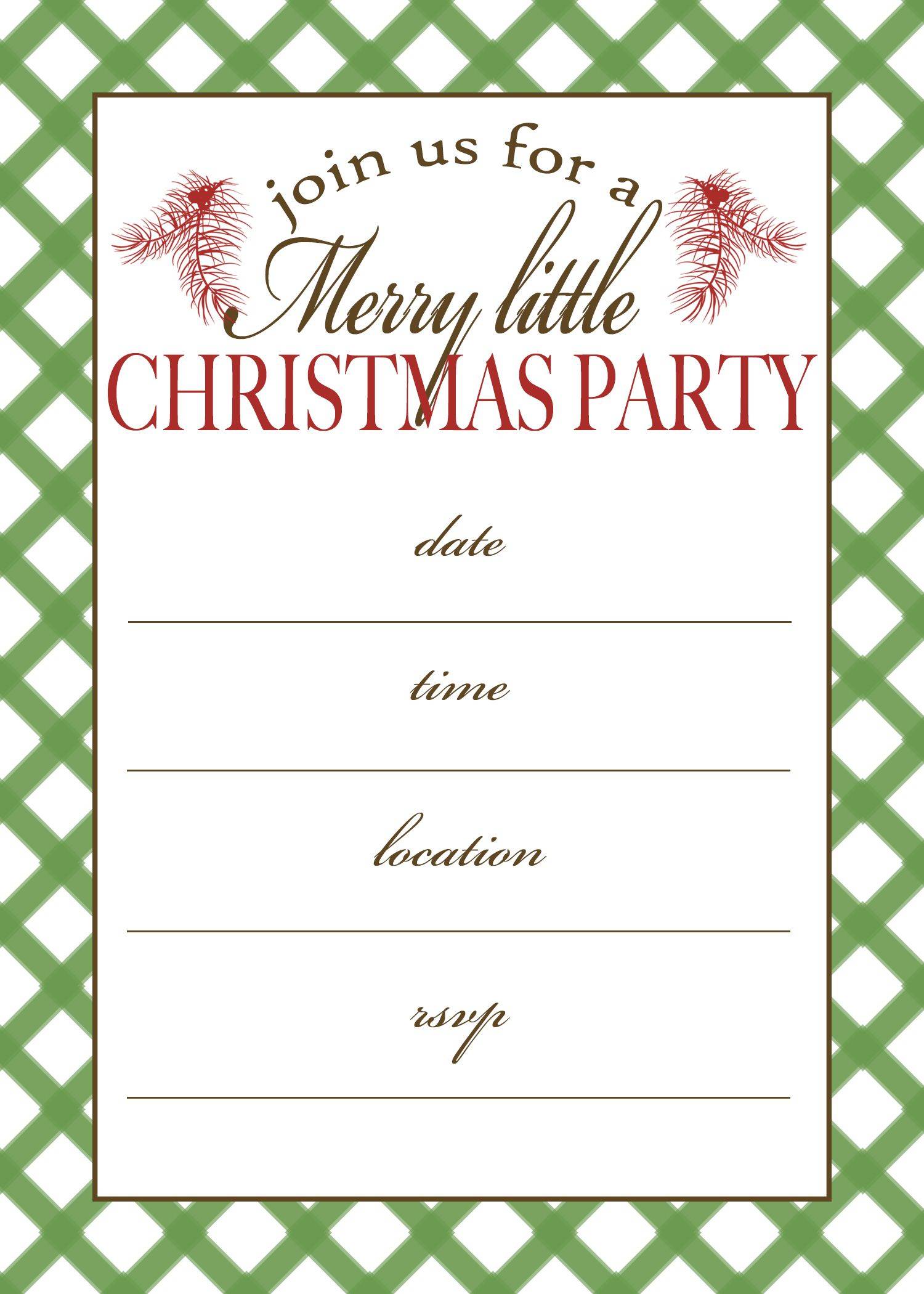 Sample Christmas Card Invitation Letter | Home Design