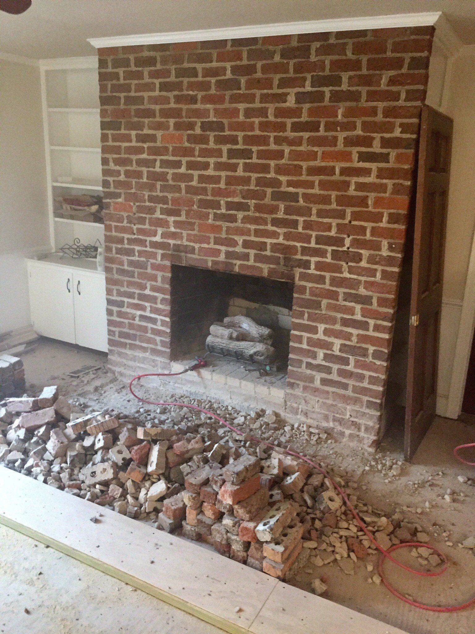 How to Install Stone Veneer Over Brick Fireplace Home Design